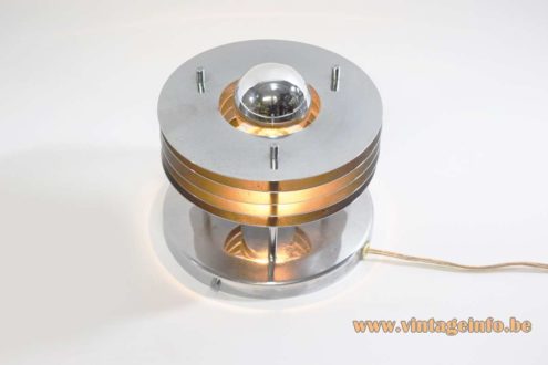 Chromed Saturn Wall Lamp 2