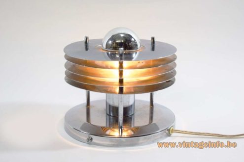 Chromed Saturn Wall Lamp 3