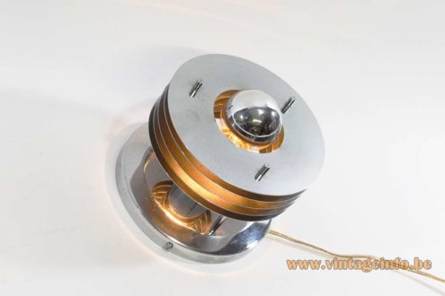 Chromed Saturn Wall Lamp 7
