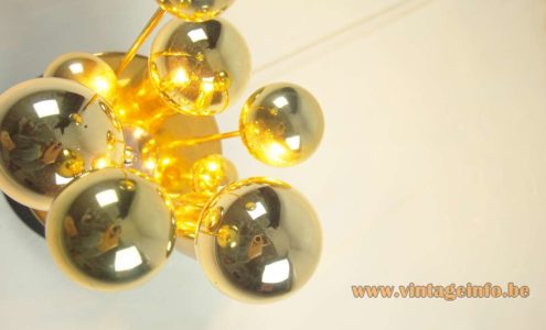 Doria Brass Satellite Flush Mount 8