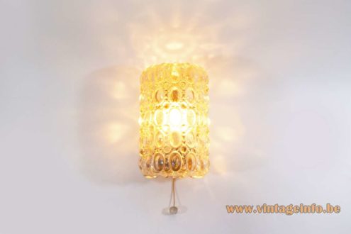 Glashütte Limburg Amber Glass Wall Lamp 5