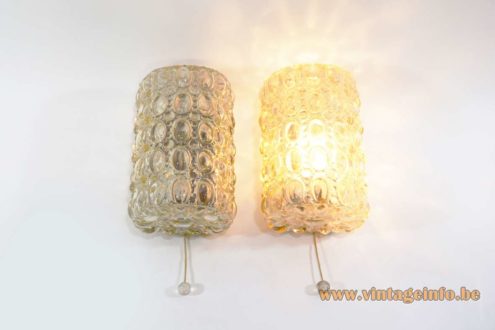 Glashütte Limburg Amber Glass Wall Lamp 6