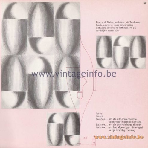 Raak Amsterdam Light Catalogue 8 - 1968 - Balas, Balance