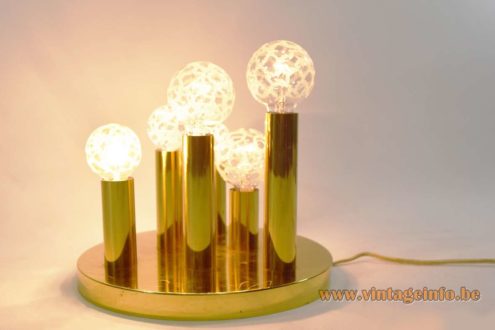 S.A. Boulanger Brass Flush Mount 6