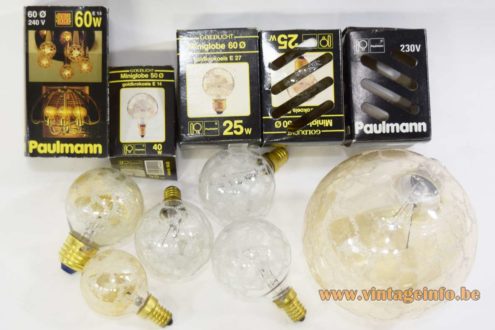 S.A. Boulanger brass flush mount - 1980s gold-croco-ice Paulmann light bulbs 