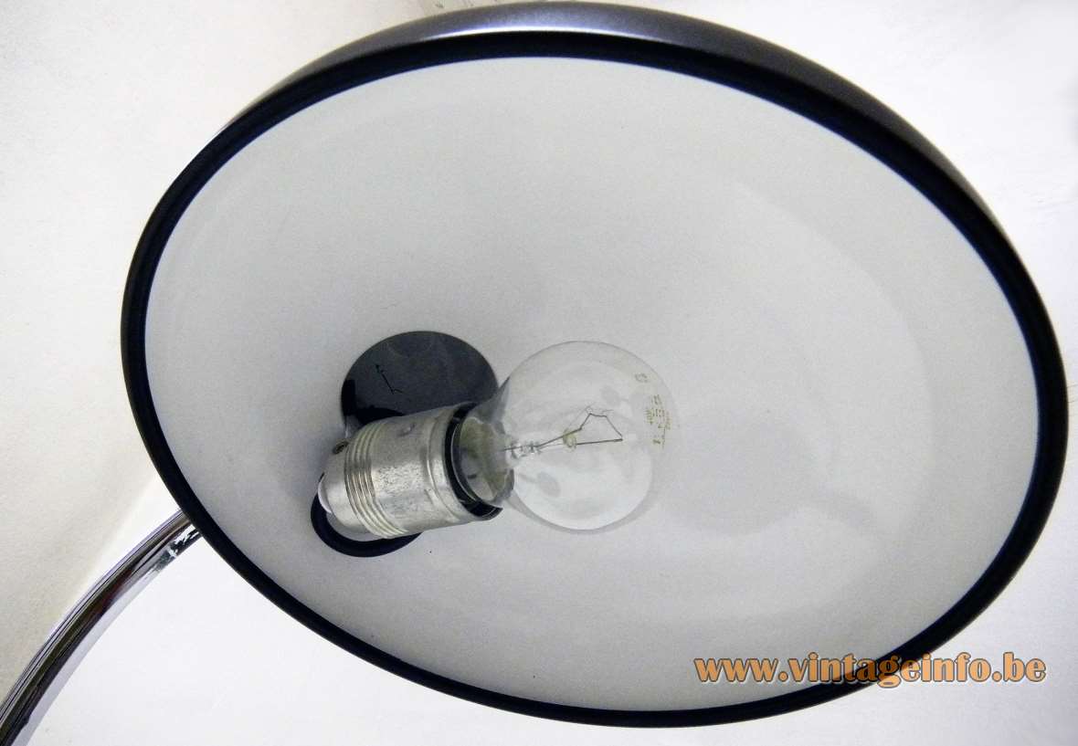 Bruder Koranda & Co desk lamp 1933 design: Christian Dell black lampshade metal E27 socket Bauhaus