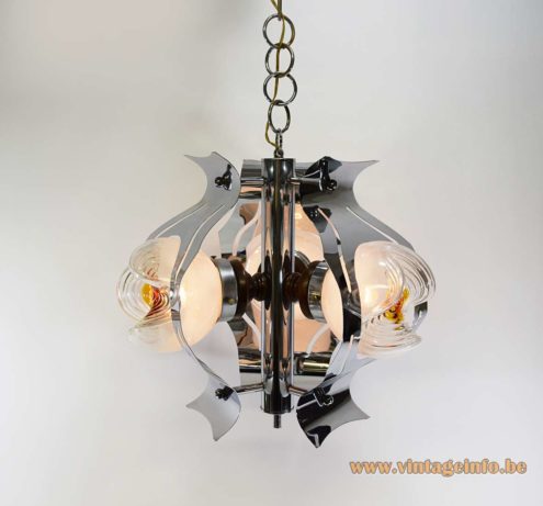 Chrome And Glass Globes Chandelier 4