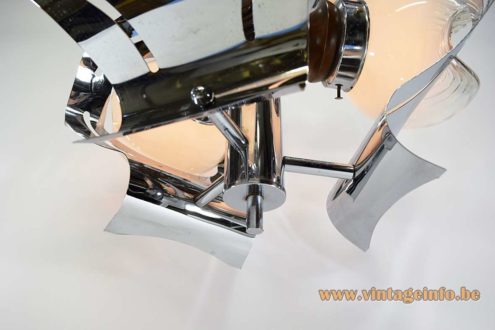 Chrome And Glass Globes Chandelier 7