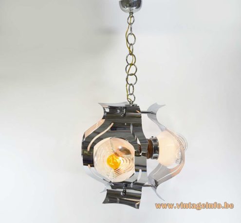Chrome And Glass Globes Chandelier 9