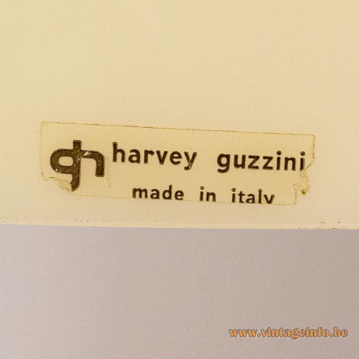 Harvey Guzzini Clear Pendant Lamp - Designer: Luigi Massoni white acrylic and chrome 1960s 1970s MCM Italy - label