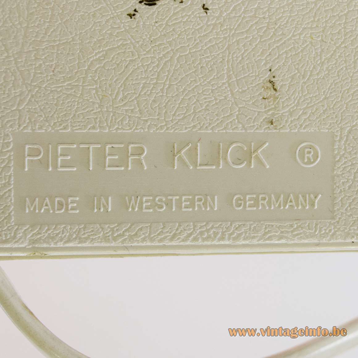 Parabel-Electric Pieter Klick Table Lamp - Label