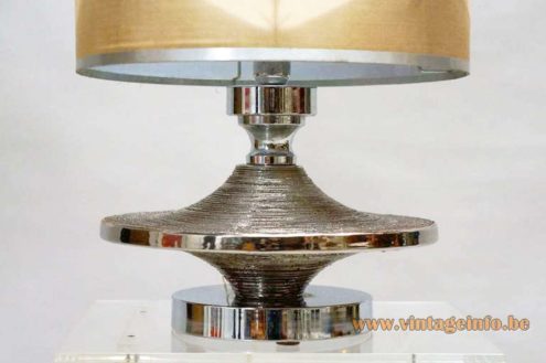 Silver Enameled Ceramic Table Lamp 4