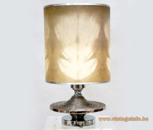 Silver Enameled Ceramic Table Lamp 6