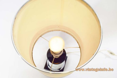 1970s Black White Table Lamp 6