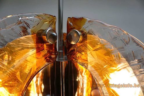 Angelo Brotto Amber Glass Chandelier 5