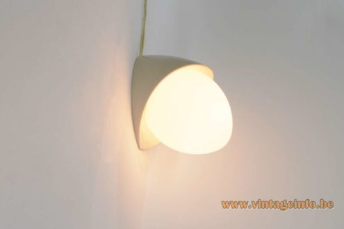 Bo Niko White Bakelite Wall Lamp 6