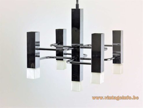 Boulanger Square Tubes Chandelier 1