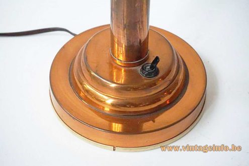 Copper Art Deco Table Lamp 2