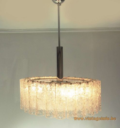 Doria Crystal Glass Tubes Chandelier 6 1