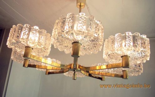 Doria Ice Glass Chandelier 6