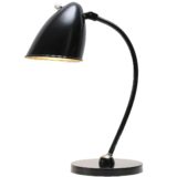 Hala Hannover desk lamp 1464 black round base curved rod bell shape lampshade 1930s 1940s Bauhaus