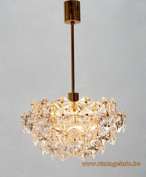 Kinkeldey Faceted Crystal Glass Chandelier 4