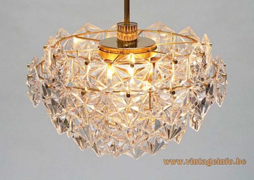 Kinkeldey Faceted Crystal Glass Chandelier 6