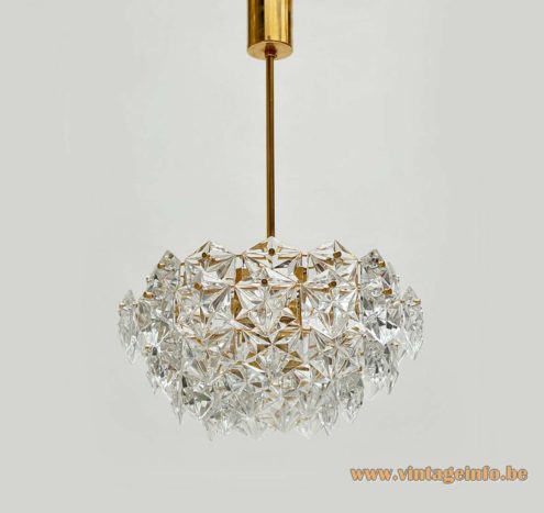 Kinkeldey Faceted Crystal Glass Chandelier 7