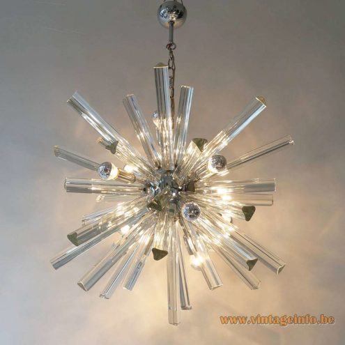 Trihedral Crystal Glass Sputnik Chandelier 1