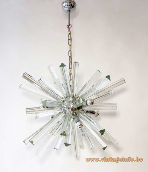 Trihedral Crystal Glass Sputnik Chandelier 3