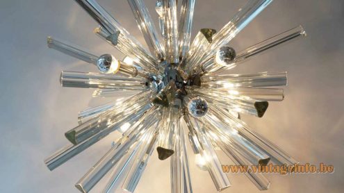 Trihedral Crystal Glass Sputnik Chandelier 5