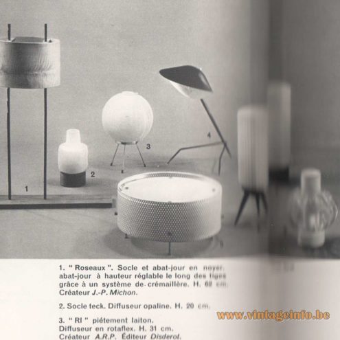 Tripod Table Lamp 'RI' Rotaflex Disderot