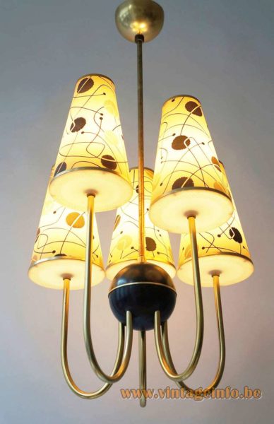 1950s ERCO Conical Cylinders Chandelier 3