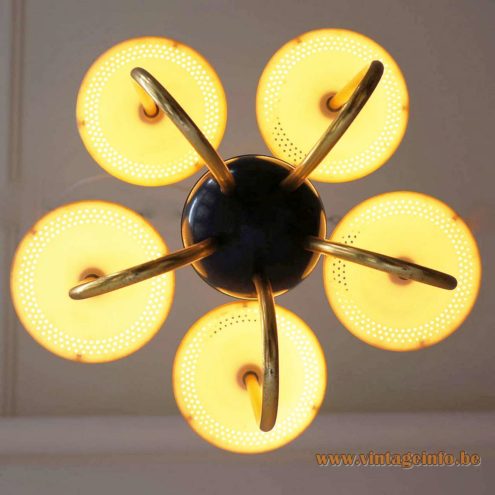 1950s ERCO Conical Cylinders Chandelier 4