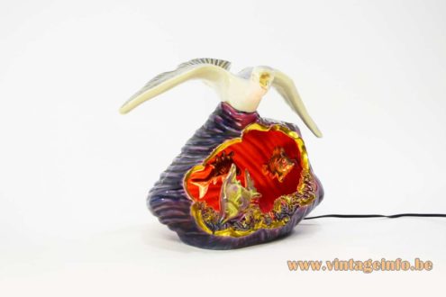 1950s Vallauris Seagull Table Lamp 4