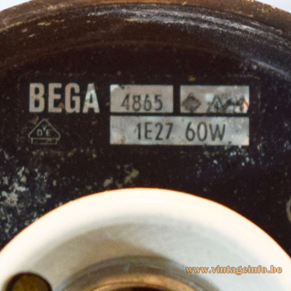 Bega Outdoor Flush Mounts or Wall Lamps 4865 - Label
