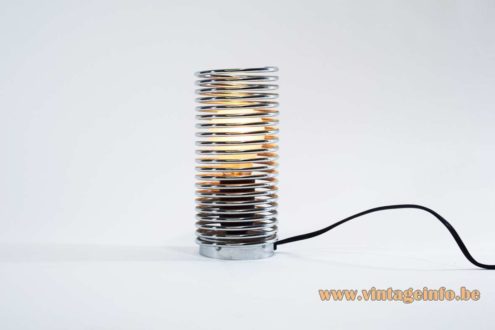 Chrome Spiral Spring Table Lamp 1