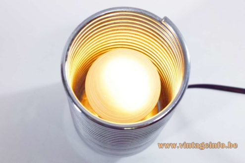 Chrome Spiral Spring Table Lamp 3