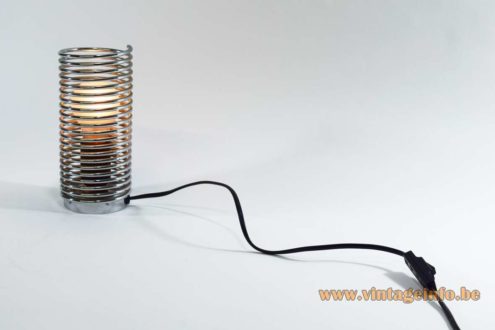 Chrome Spiral Spring Table Lamp 4