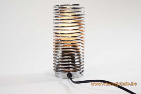 Chrome Spiral Spring Table Lamp 6