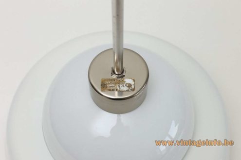 Czech Lustry Opaque Glass Pendant Lamp 3