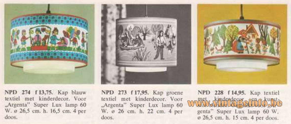 Philips NPD 245 Oldtimer Pendant Lamp - Catalogue 1968