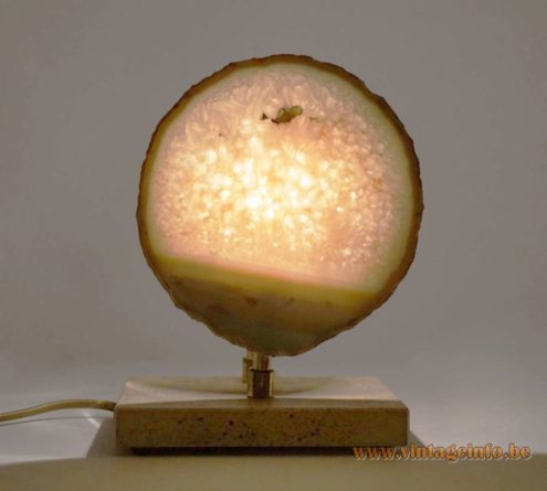 Pierre Faveere Agate Table Lamp 5