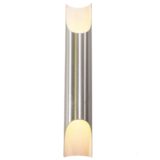 Raak Fuga aluminium wall lamp brushed tube organ pipe design: Maja Liisa Komulainen 1960s 1970s vintage