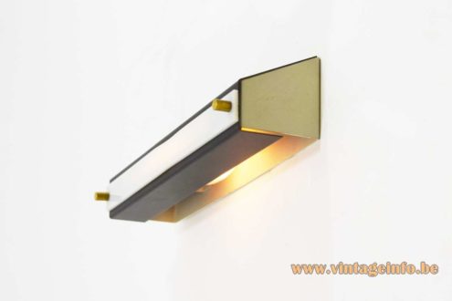 1950s Rectangular Wall Lamp 8