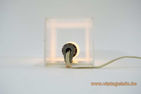 1960s Cuboid Acrylic Wall Lamps 5
