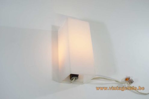 1960s Cuboid Acrylic Wall Lamps 6