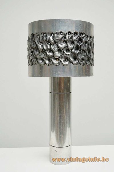 Aluclair 1970s Brutalist Table Lamp 1
