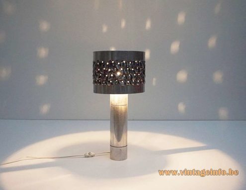 Aluclair 1970s Brutalist Table Lamp 4