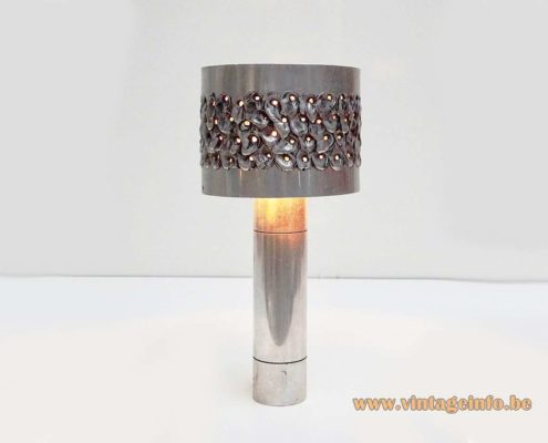 Aluclair 1970s Brutalist Table Lamp 5